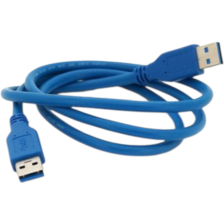 Кабель USB 3.0 AM/AM 1.0m Blue Voltronic (YT-3.0AM+AM-1.0)