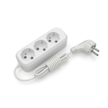 Мережевий подовжувач  Electrum C-ES-1791 2.0m, 3 роз, white (C-ES-1791)