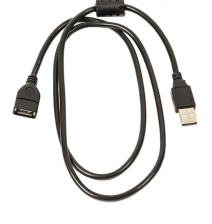 Кабель USB PowerPlant USB 2.0 AF – AM, 1.0 м, One ferrite