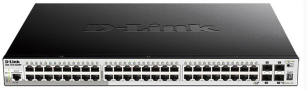 Комутатор D-Link DGS-1510-52XMP 48x1GE з РоЕ, 4xSFP+, L2+ SmartPro DGS-1510-52XMP