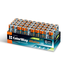 Батарейка  СolorWay Alkaline Power щелочные AAA (40шт) colour box