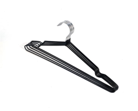 Вішалки Ardesto 40.5см, 5шт, метал, ПВХ, чорний ARHC2805B