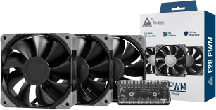 Кулер  Montech E28 3pcs Black (E28 3 PACK B)
