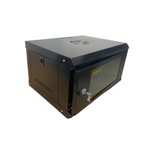 Шафа GEAR 6U 19'' 530x400x300 мм, + полка 19", black (GWMSN-6U)