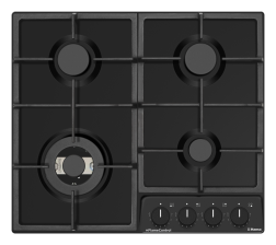 Варильна поверхня  Hansa газова, 59см, чавун, чорний BHGS61130