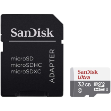 Карта пам'яті SanDisk Ultra Light microSDHC + SD Adapter 32GB 100MB/s Class 10