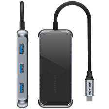 USB-хаб  Vention 6in1 87W Black (TFFHB)