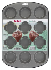 Форма для випічки маффінів  TEFAL Easybake baking на 12 шт. 38*27*3 см J1745074