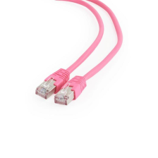 Патч-корд Cablexpert 0.25 м (PP6-0.25M/RO), рожевий