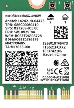 Мережева карта  Intel Wi-Fi 6E AX210 M.2 2230 (AX210.NGWG.NV)