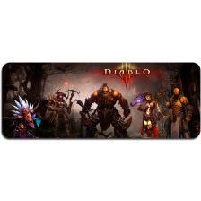 Килимок  400*900 тканинний "Diablo8" з боковою прошивкою, товщина 2 мм, Пакет
