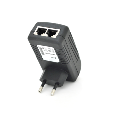 POE адаптер RITAR RT-PIN-48 / 24EU, 48V 0,5A (24Вт) з портами Ethernet 10/100 Мбіт / с, EU PLUG
