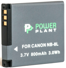 Акумулятор до фото/відео PowerPlant Canon NB-8L 800mAh