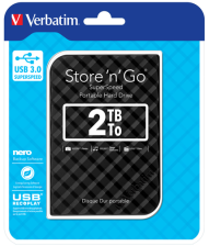 Зовнішній SSD-накопичувач Verbatim  Store'n Go 2.5" (6.35cm)  2TB USB 3.0 BLACK-GEN 2