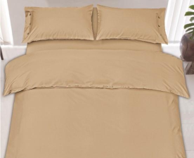 Простирадло  Ardesto Mix&amp;Match, 180х240см, 100% бавовна, сатин, бежевий ART1824FSI