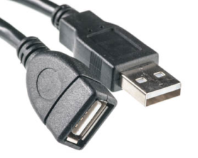 Кабель  PowerPlant USB 2.0 AF – AM, 0.5м