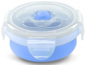 Контейнер харчовий Nuvita трансформер 6м+ 230мл синий (NV4466Blue)