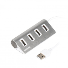 Концентратор Maxxter 4хUSB2.0 Silver (HU2A-4P-01)