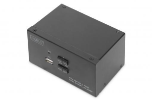 Комутатор  DIGITUS Desktop HDMA KVM, 2 Port, Dual Display, 4K DS-12860
