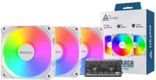 Кулер  Montech E28 ARGB 3pcs White (E28 ARGB 3 PACK (W))