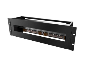 Панель  MIRSAN 19" з DIN-рейкой, RAL 9005 MR.EDM3U19A.01