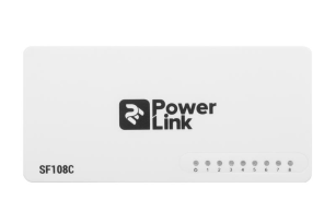 Комутатор  2E PowerLink SF108C 8xFE, некерований, десктоп 2E-SF108C