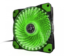 Кулер Frime Iris LED Fan 33LED Green (FLF-HB120G33); 120х120х25мм, 3-pin+4-pin