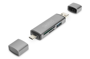 Кардрідер  DIGITUS USB-C/USB 3.0 SD/MicroSD DA-70886