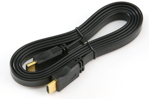 Кабель  Value HDMI v1.4 4K 60Hz плоский Чорний 1.5 м (S0548)