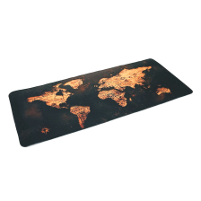 Килимок  300 * 700 тканинної Карта світу з бічної прошивкою, товщина 2 мм, колір Brown-orange, Пакет