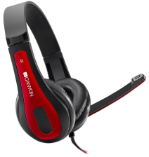 Гарнітура  Canyon CNS-CHSC1BR Black-Red