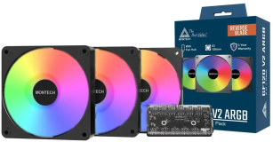 Кулер  Montech GF120R V2 ARGB Black 3pcs (GF120R V2 ARGB PWM 3I1(B))