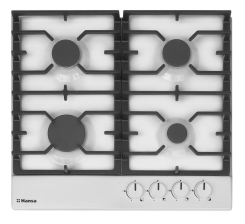 Варильна поверхня  Hansa газова, 59см, чавун, біла BHGW630301