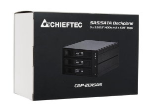 Відсік для накопичувача  CHIEFTEC Backplane CBP-2131SAS,3xHDD/SSD,2x5.25" EXT Slot,SATA CBP-2131SAS