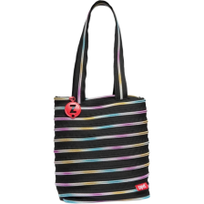 Сумка  Premium Tote/Beach, колір Black&Rainbow Teeth (чорний)