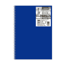 Блокнот на пружині збоку  А4, 80 арк., клітка, офсет, пластикова обкл. Mizar (Ц564003У)