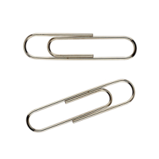 Скріпки канцелярські  Axent нікельовані 33мм 100шт (картонна упаковка) (4112-A)