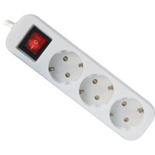 Мережевий фільтр Defender S318 1.8 m 3 роз switch white (99233)