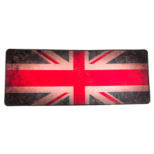 Килимок  300 * 800 тканинний "Прапор Англії" з бічною прошивкою, товщина 4 мм, ОЕМ