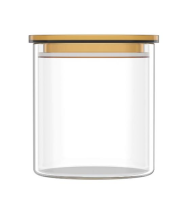 Банка для зберігання Ardesto Fresh 700мл, скло, пластик, прозорий AR1307SFM