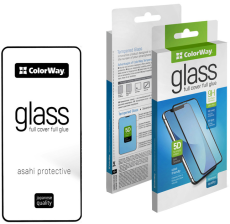 Захисне скло  9H FC glue ColorWay Samsung Galaxy S24 black