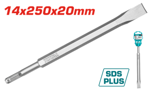 Зубило TOTAL TAC15121411 плоске SDS plus 14x250мм