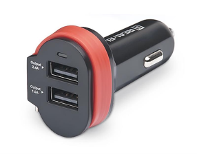 Зарядний пристрій REAL-EL CA-35 (3USBx3.4A) Black/Orange + кабель microUSB