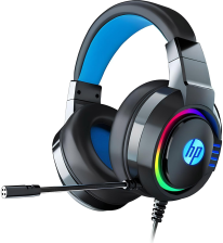 Гарнітура  HP DHE-8003U Gaming, 3,5мм+USB, RGB, White