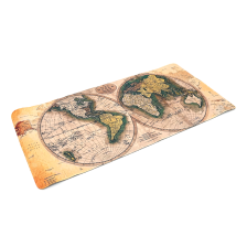 Килимок  400*800 тканинний Карта світу з боковою прошивкою, товщина 3 мм, колір Beige, Пакет