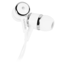 Гарнітура CANYON EPM- 01 Stereo earphones with microphone, White, cable length 1.2m, 23*9*10.5mm,0.013kg