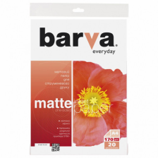 Фотопапір BARVA A4 Everyday Matte 170г, 20л (IP-AE170-321)