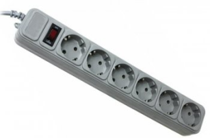 Мережевий фільтр Gembird (SPG6-G-15G) 4.5m Grey