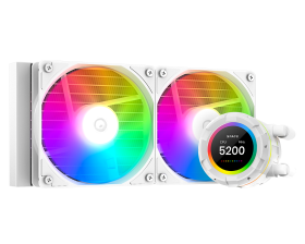 Система рідинного охолодження ID-Cooling Space LCD SL240 XE White, Intel: 2066/2011/1700/1200/1151/115