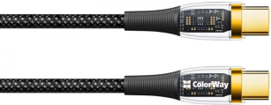 Кабель  1m Type-C/Type-C Colorway (PD Fast Charging) (CW-CBPDCC053-BK)